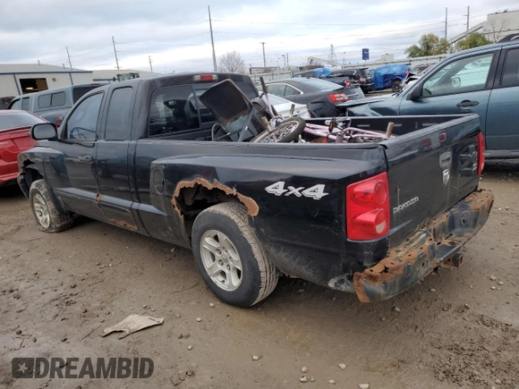 2005 Dodge Dakota SLT with VIN 1D7HW42N95S204993, listed as a Copart auction lot 81430264 with 205,534 mi miles and Clean Title. Bid and sale history available at DreamBid. Image 2.