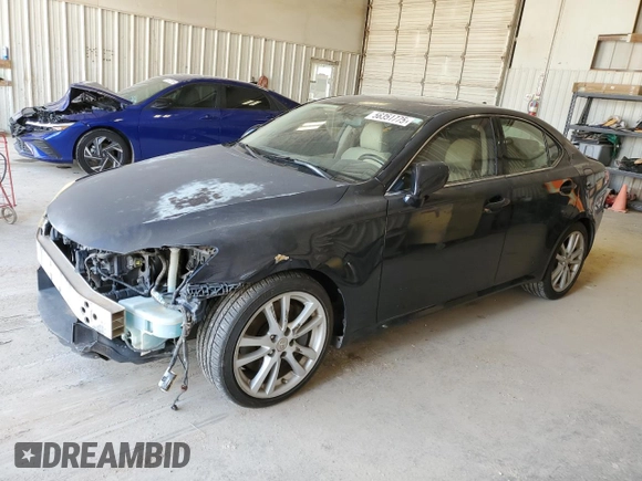 2007 Lexus IS 350 with VIN JTHBE262772010116, listed as a Copart auction lot 56351775 with 199,969 mi miles and Salvage title. Bid and sale history available at DreamBid. Image 1.