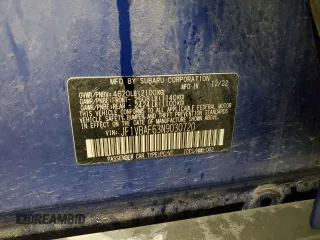 2022 Subaru WRX Premium z VIN JF1VBAF63N9030720, wystawiony jako Copart lot #75983834 z przebiegiem 53 844 mil mil oraz Szkoda całkowita • Salvage title. Historia ofert i sprzedaży dostępna na DreamBid. Obrazek 12.