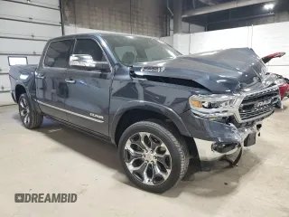 2020 Ram 1500 Limited with VIN 1C6SRFHT2LN288344, listed as a Copart auction lot 53496425 with 72,300 mi miles and Salvage title. Bid and sale history available at DreamBid. Image 4.