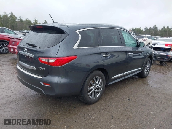 2014 Infiniti QX60 with VIN 5N1AL0MM8EC535569, listed as a IAAI auction lot 41961794 with 126,094 mi miles and . Bid and sale history available at DreamBid. Image 4.