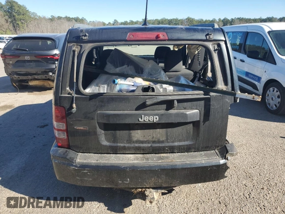 2012 Jeep Liberty Sport with VIN 1C4PJLAK4CW110404, listed as a Copart auction lot 47061095 with 216,103 mi miles and Salvage Title. Bid and sale history available at carsss.com. Image 6.