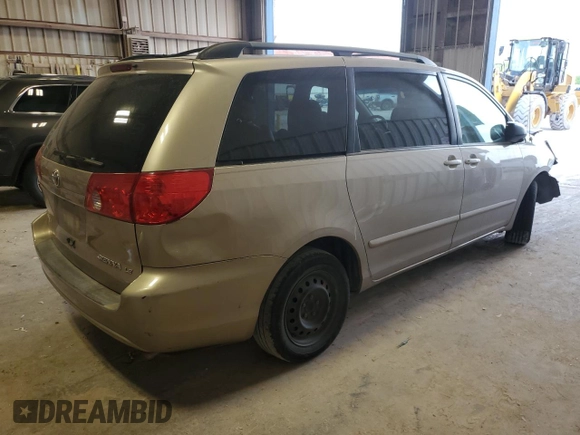 2007 Toyota Sienna CE with VIN 5TDZK23C37S032743, listed as a Copart auction lot 52750825 with 102,142 mi miles and Salvage Title. Bid and sale history available at carsss.com. Image 3.