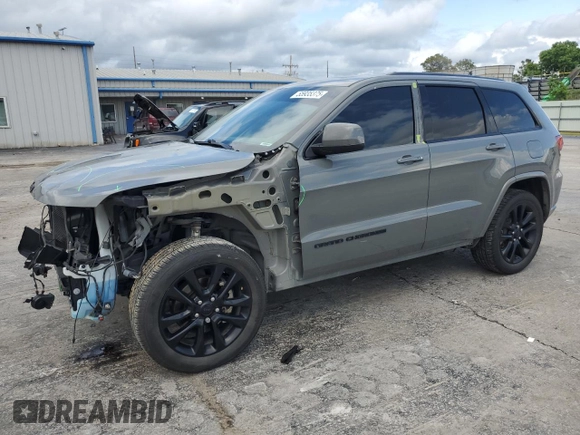 2020 Jeep Grand Cherokee Laredo E with VIN 1C4RJEAG5LC392215, listed as a Copart auction lot 55935375 with 139,724 mi miles and Salvage title. Bid and sale history available at DreamBid. Image 1.