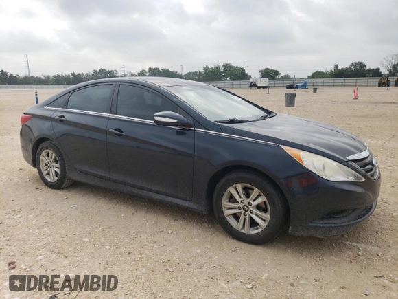 2014 Hyundai Sonata GLS with VIN 5NPEB4AC2EH909741, listed as a Copart auction lot 55520215 with 151,621 mi miles and Clean Title. Bid and sale history available at carsss.com. Image 4.