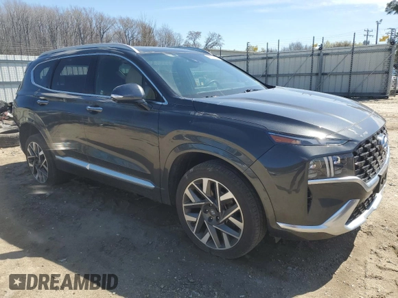 2023 Hyundai Santa Fe Calligraphy with VIN 5NMS5DAL6PH536486, listed as a Copart auction lot 49526825 with 21,560 mi miles and Salvage Title. Bid and sale history available at carsss.com. Image 4.