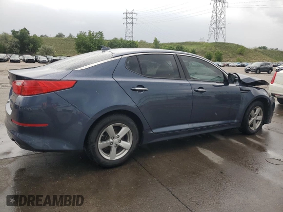 2015 Kia Optima LX with VIN 5XXGM4A76FG367532, listed as a Copart auction lot 58993035 with 100,928 mi miles and Salvage title. Bid and sale history available at DreamBid. Image 3.