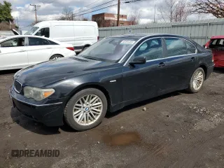 2004 BMW 7 Series 745Li z VIN WBAGN634X4DS45675, wystawiony jako Copart lot #52304465 z przebiegiem 160 296 mil mil oraz Nie do naprawy • Non repairable. Historia ofert i sprzedaży dostępna na DreamBid. Obrazek 1.