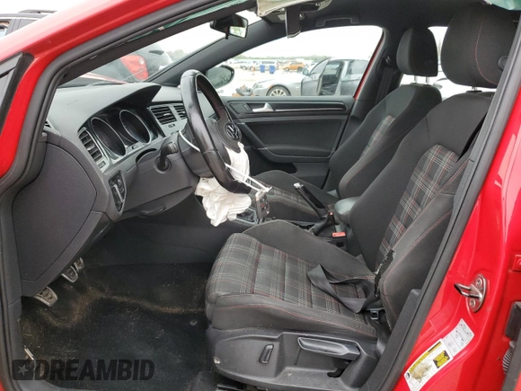 2017 Volkswagen Golf GTI S with VIN 3VW547AU0HM030805, listed as a Copart auction lot 51708815 with 74,399 mi miles and Salvage Title. Bid and sale history available at carsss.com. Image 7.