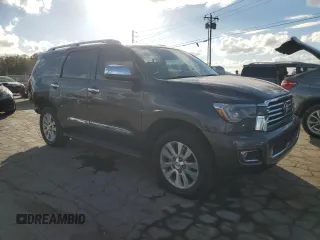 2019 Toyota Sequoia Platinum with VIN 5TDDY5G12KS171824, listed as a Copart auction lot 78034084 with 58,986 mi miles and Salvage Title. Bid and sale history available at carsss.com. Image 4.