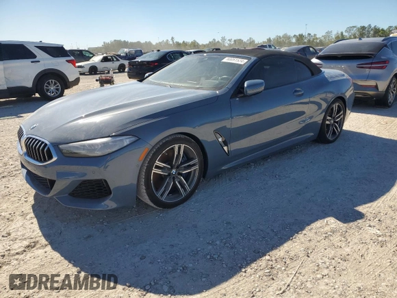 2021 BMW 8 Series 840i with VIN WBADZ2C00MCG13061, listed as a Copart auction lot 80051524 with 0 mi miles and Non Repairable. Bid and sale history available at carsss.com. Image 1.