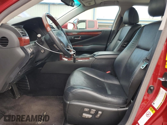 2011 Lexus LS 460 with VIN JTHCL5EF4B5009688, listed as a Copart auction lot 54052255 with 129,940 mi miles and Salvage title. Bid and sale history available at DreamBid. Image 7.
