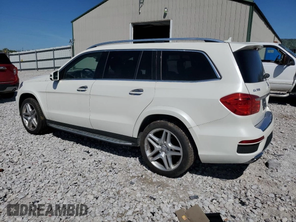 2015 Mercedes-Benz GL-Class GL 550 with VIN 4JGDF7DE9FA467835, listed as a Copart auction lot 54490825 with 0 mi miles and Salvage Title. Bid and sale history available at carsss.com. Image 2.