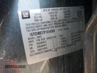 2015 GMC Canyon 2WD SLE z VIN 1GTG5BE37F1234380, wystawiony jako Copart lot #53706455 z przebiegiem 152 957 mil mil oraz Szkoda całkowita • Salvage title. Historia ofert i sprzedaży dostępna na DreamBid. Obrazek 13.