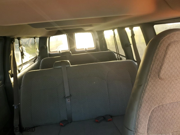 2017 Chevrolet Express Passenger LT with VIN 1GAZGPFG8H1255767, listed as a Copart auction lot 74813274 with 0 mi miles and Non Repairable. Bid and sale history available at carsss.com. Image 10.