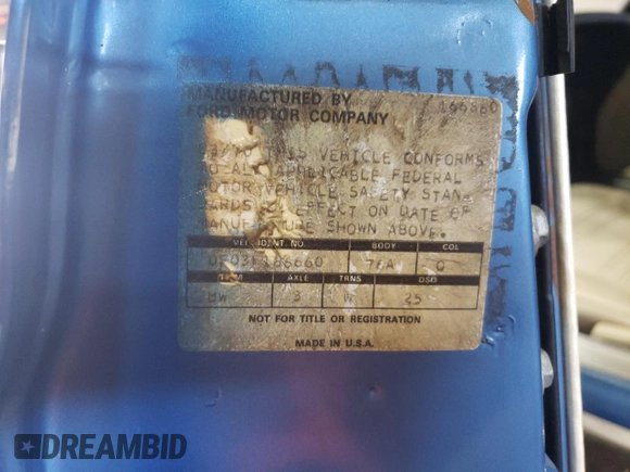 1970 Ford Mustang с VIN 0F03F166660, выставлен на аукционе Copart как лот 48023775 с пробегом 87 956 миль миль и Списание • Salvage title. История ставок и продаж доступна на DreamBid. Изображение 12.