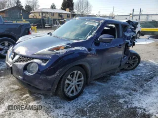 2015 Nissan Juke S with VIN JN8AF5MV8FT566182, listed as a Copart auction lot 46069475 with 78,028 mi miles and Non Repairable. Bid and sale history available at carsss.com. Image 1.
