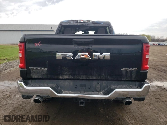 2025 Ram 1500 Big Horn z VIN 1C6SRFFP0SN559311, wystawiony jako Copart lot #48042015 z przebiegiem 491 mil mil oraz Szkoda całkowita • Salvage title. Historia ofert i sprzedaży dostępna na DreamBid. Obrazek 6.