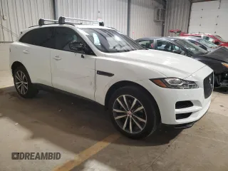 2018 Jaguar F-Pace 30t Prestige with VIN SADCK2GX4JA290720, listed as a Copart auction lot 61926075 with 44,008 mi miles and Salvage title. Bid and sale history available at DreamBid. Image 4.
