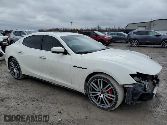 2017 Maserati Ghibli S Q4 with VIN ZAM57RTS4H1232007, listed as a Copart auction lot 47345505 with 93,978 mi miles and Salvage title. Bid and sale history available at DreamBid. Image 4.