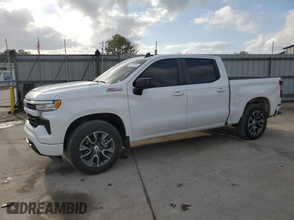 2024 Chevrolet Silverado 1500 RST with VIN 1GCUDEE87RZ240222, listed as a Copart auction lot 85573064 with 338 mi miles and Salvage Title. Bid and sale history available at carsss.com. Image 1.