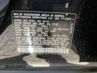 2023 Volkswagen Atlas SE with VIN 1V2WR2CA7PC500650, listed as a Copart auction lot 51973035 with 29,700 mi miles and Salvage title. Bid and sale history available at DreamBid. Image 13.