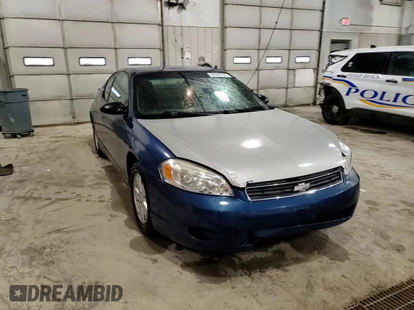 2006 Chevrolet Monte Carlo LT 3.5L with VIN 2G1WM15K769184360, listed as a Copart auction lot 50596105 with 259,503 mi miles and Salvage Title. Bid and sale history available at carsss.com. Image 10.
