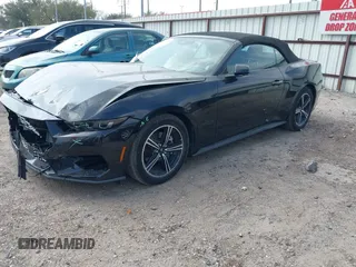 2025 Ford Mustang EcoBoost with VIN 1FAGP8UH9S5105110, listed as a IAAI auction lot 41808310 with 3,703 mi miles. Bid and sale history available at carsss.com. Image 2.