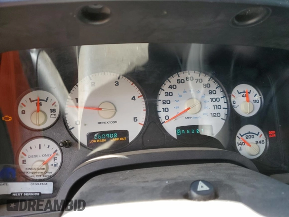 2005 Dodge 2500 SLT with VIN 3D7KR28C25G735712, listed as a Copart auction lot 74197254 with 260,908 mi miles and Salvage Title. Bid and sale history available at DreamBid. Image 9.