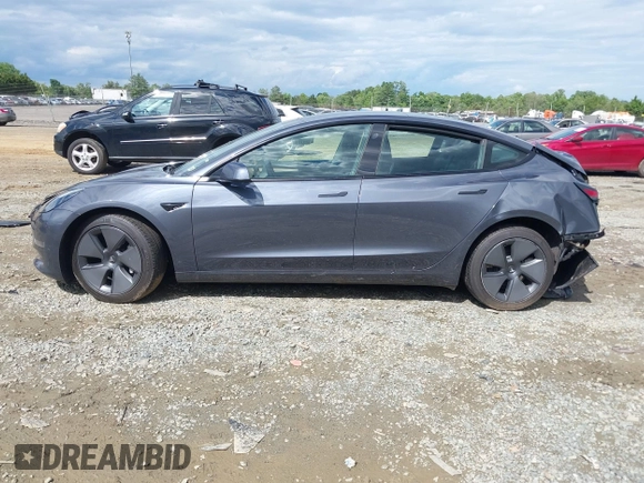 2023 Tesla Model 3 with VIN 5YJ3E1EA4PF515844, listed as a IAAI auction lot 42321123 with 46,683 mi miles and . Bid and sale history available at DreamBid. Image 14.