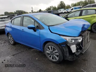 2021 Nissan Versa SV with VIN 3N1CN8EVXML862039, listed as a Copart auction lot 76208234 with 56,008 mi miles and Salvage Title. Bid and sale history available at carsss.com. Image 4.