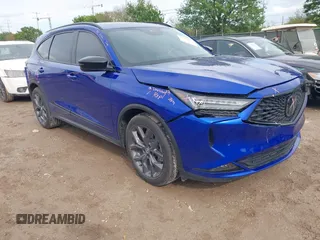 2022 Acura MDX w/A-Spec Package with VIN 5J8YE1H03NL025321, listed as a IAAI auction lot 41901045 with 45,972 mi miles and . Bid and sale history available at DreamBid. Image 1.