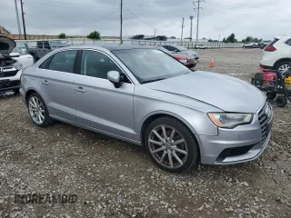 2015 Audi A3 Premium Plus with VIN WAUEFGFF9F1132439, listed as a Copart auction lot 61410465 with 76,693 mi miles and Salvage title. Bid and sale history available at DreamBid. Image 4.