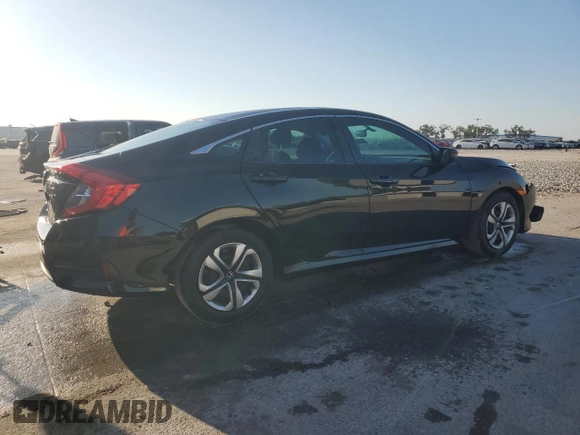 2017 Honda Civic Sedan LX with VIN 19XFC2F53HE008869, listed as a Copart auction lot 53561595 with 77,620 mi miles and Salvage Title. Bid and sale history available at carsss.com. Image 3.