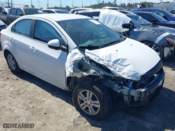 2016 Chevrolet Sonic LT with VIN 1G1JC5SH1G4147905, listed as a IAAI auction lot 41744171 with 129,552 mi miles. Bid and sale history available at carsss.com. Image 1.