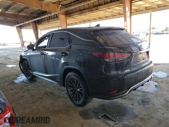 2021 Lexus RX with VIN 2T2YGMDA0MC059565, listed as a Copart auction lot 84219654 with 36,699 mi miles and Salvage Title. Bid and sale history available at carsss.com. Image 2.