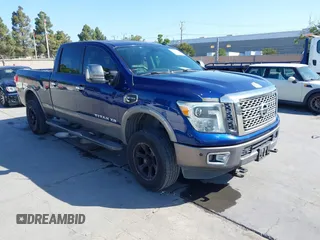 2016 Nissan Titan Platinum Reserve with VIN 1N6BA1F47GN507607, listed as a IAAI auction lot 42312872 with 162,997 mi miles and . Bid and sale history available at DreamBid. Image 1.
