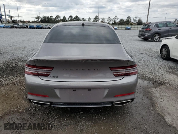2021 Genesis G80 2.5T with VIN KMTGB4SC1MU062014, listed as a Copart auction lot 44325815 with 32,547 mi miles and Non Repairable. Bid and sale history available at DreamBid. Image 6.