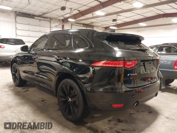 2018 Jaguar F-Pace 30t R-Sport with VIN SADCL2GX8JA281161, listed as a IAAI auction lot 41697529 with 81,242 mi miles and . Bid and sale history available at DreamBid. Image 3.