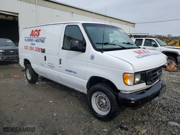2003 Ford Econoline Cargo Van with VIN 1FTNE24LX3HA35013, listed as a Copart auction lot 79853424 with 174,607 mi miles and Salvage Title. Bid and sale history available at carsss.com. Image 4.