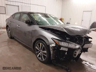 2020 Nissan Maxima SL with VIN 1N4AA6DV2LC377576, listed as a IAAI auction lot 41292362 with 79,921 mi miles. Bid and sale history available at carsss.com. Image 1.