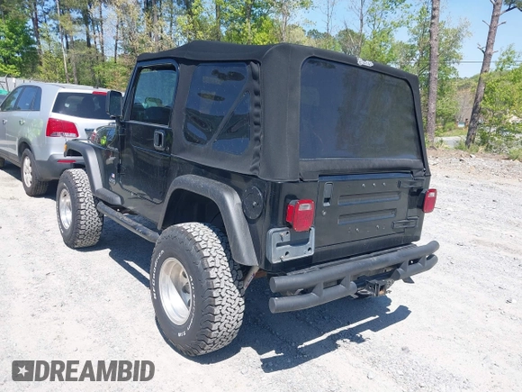 2002 Jeep Wrangler Sport with VIN 1J4FA49S52P700846, listed as a IAAI auction lot 42052276 with 231,851 mi miles. Bid and sale history available at carsss.com. Image 3.
