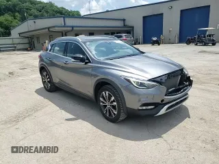2017 Infiniti QX30 Premium with VIN SJKCH5CR2HA024168, listed as a Copart auction lot 59262525 with 61,846 mi miles and Salvage title. Bid and sale history available at DreamBid. Image 14.