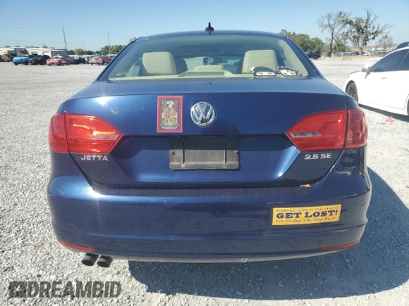 2013 Volkswagen Jetta Sedan SE with VIN 3VWDP7AJ4DM448271, listed as a Copart auction lot 49042095 with 103,210 mi miles and Salvage Title. Bid and sale history available at carsss.com. Image 6.