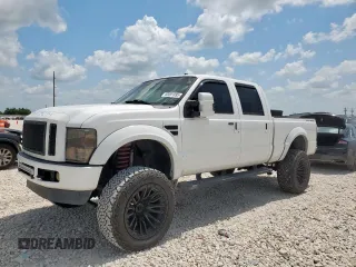 2008 Ford F-250 XL with VIN 1FTSW21R68ED59481, listed as a Copart auction lot 60091695 with 279,041 mi miles and Salvage title. Bid and sale history available at DreamBid. Image 1.
