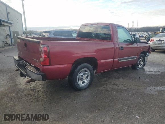 2004 Chevrolet Silverado 1500 LS with VIN 1GCEC14T34Z201707, listed as a Copart auction lot 85813754 with 0 mi miles and Salvage Title. Bid and sale history available at carsss.com. Image 3.