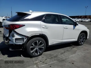 2020 Lexus RX 450h with VIN 2T2HGMDA3LC048722, listed as a Copart auction lot 56066865 with 66,558 mi miles and Salvage title. Bid and sale history available at DreamBid. Image 3.