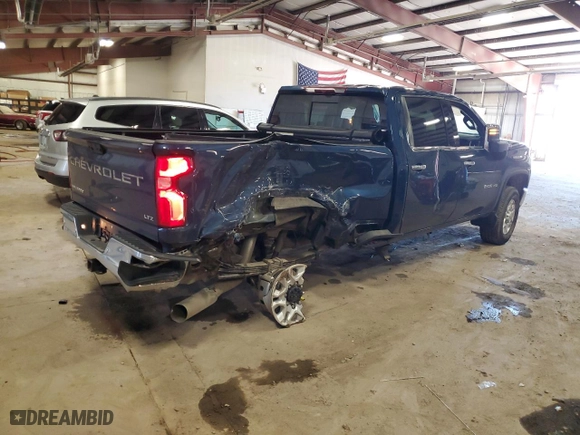 2021 Chevrolet Silverado 2500HD LTZ with VIN 1GC4YPEY7MF247486, listed as a Copart auction lot 49286795 with 26,702 mi miles and Salvage Title. Bid and sale history available at carsss.com. Image 3.