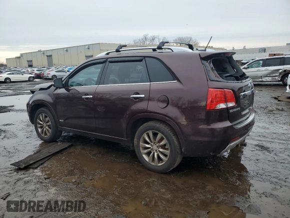 2012 Kia Sorento SX with VIN 5XYKWDA28CG240491, listed as a Copart auction lot 46829105 with 156,129 mi miles and Salvage Title. Bid and sale history available at carsss.com. Image 2.