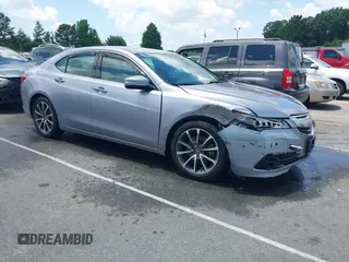 2015 Acura TLX Advance with VIN 19UUB3F77FA002804, listed as a IAAI auction lot 42310492 with 153,380 mi miles and . Bid and sale history available at DreamBid. Image 1.